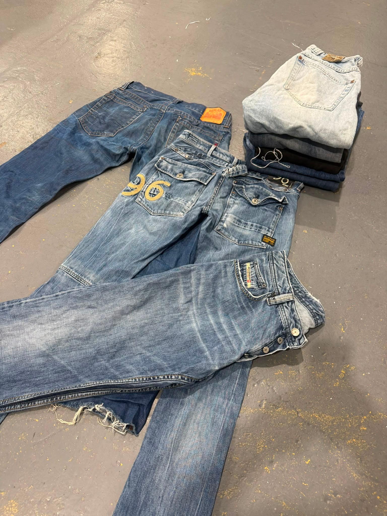 Vintage Y2K Diesel/G-Star & Replay Jeans | The Vintage Wholesale 