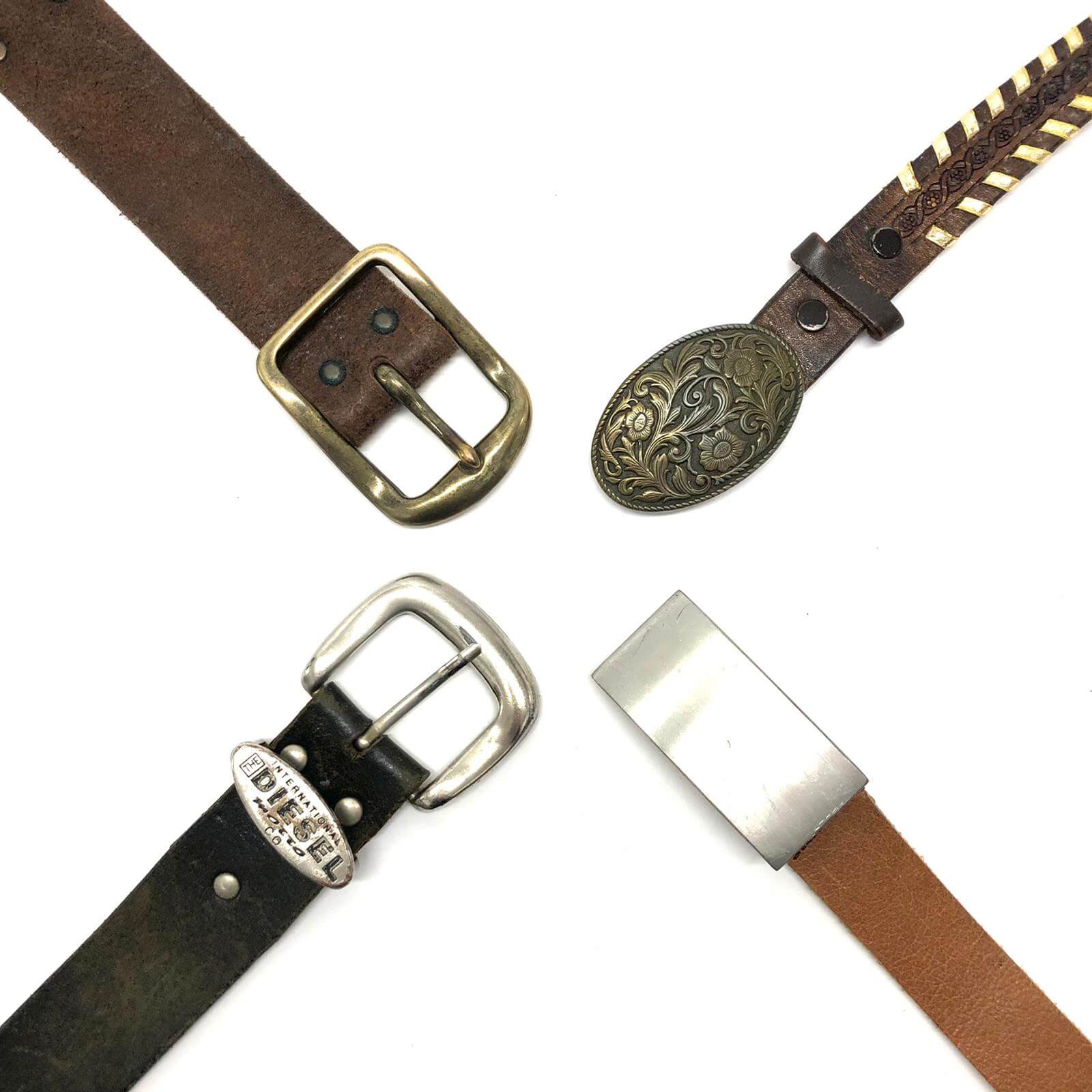 小物 vintage leather belt XZQTIVE Women Men Genuine Leather Belt Vintage Ladies