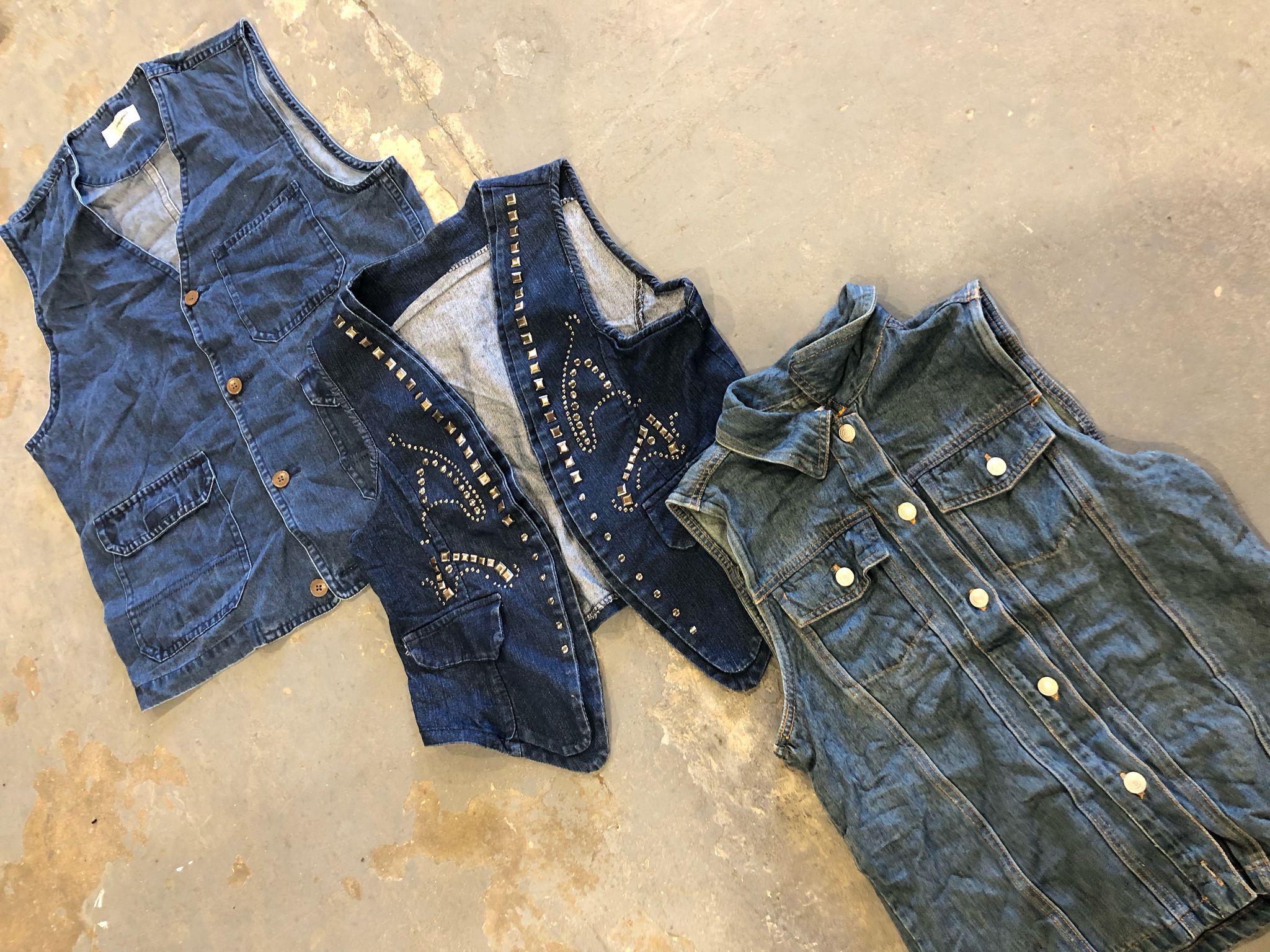 Vintage Wholesale Denim Waistcoats