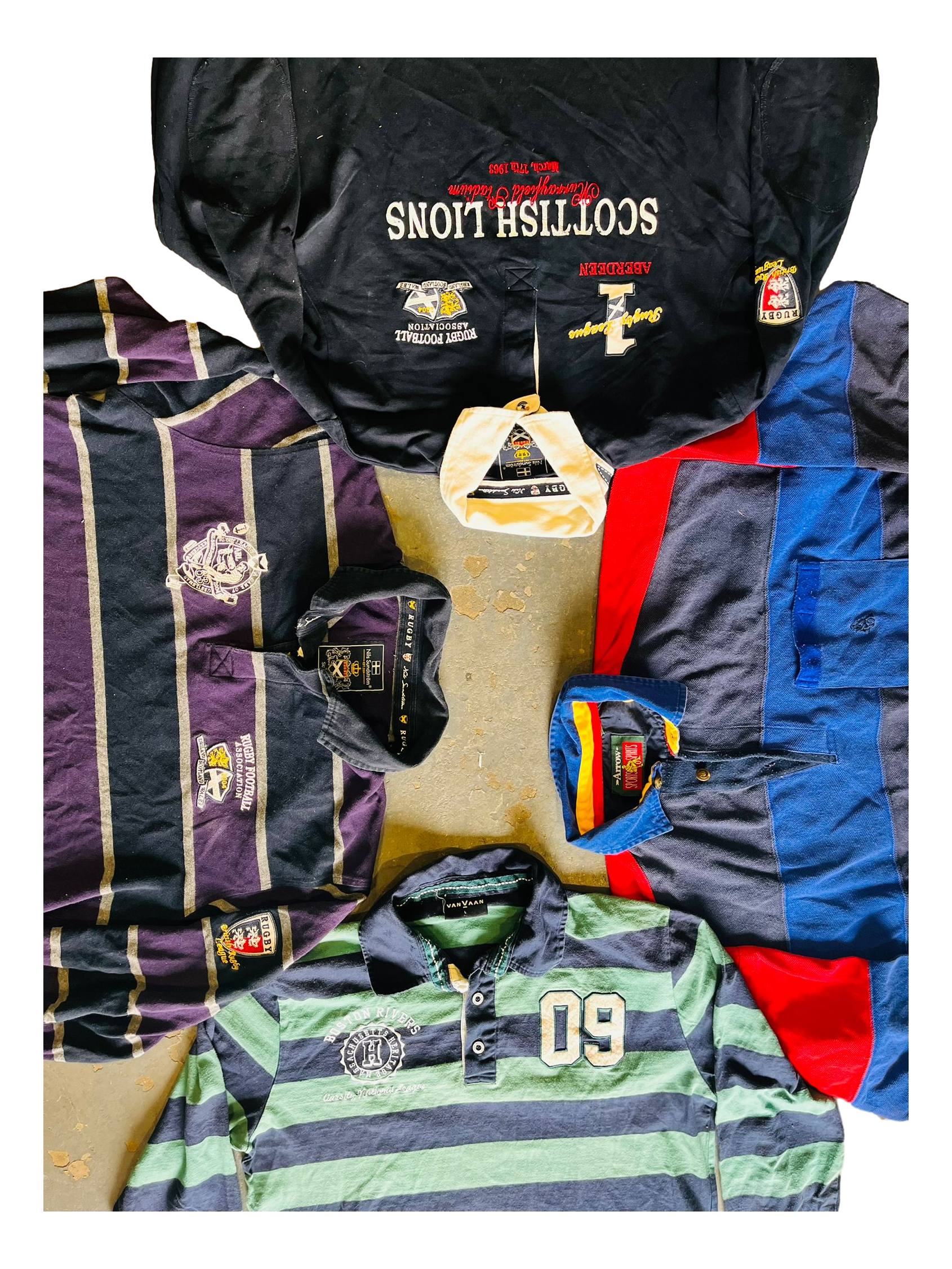 Vintage Wholesale Unbranded Rugby Polos