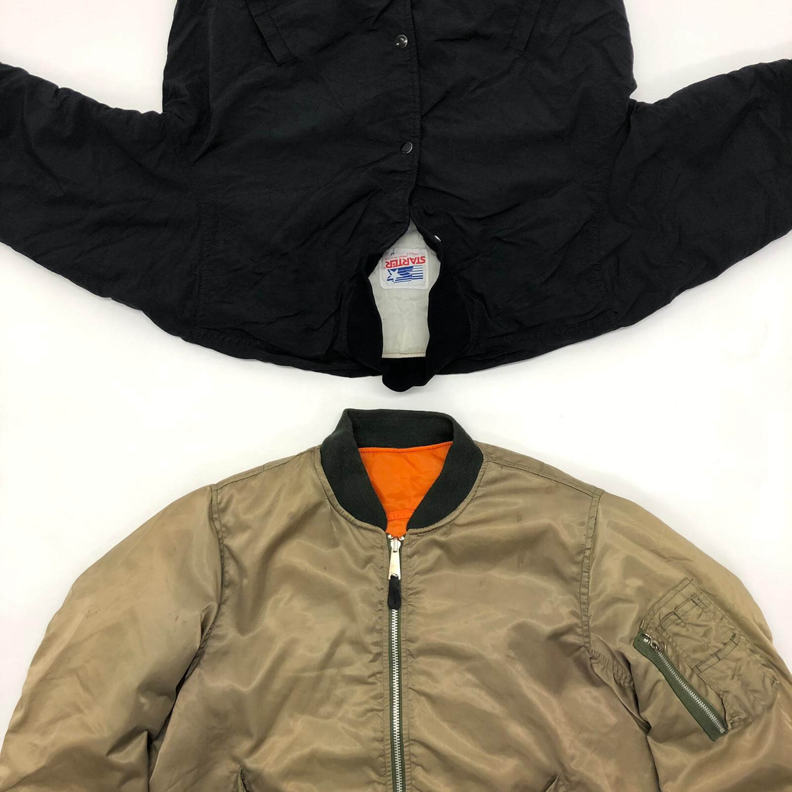 Vintage Bomber Style Nylon Jacket - The Vintage Wholesale Company