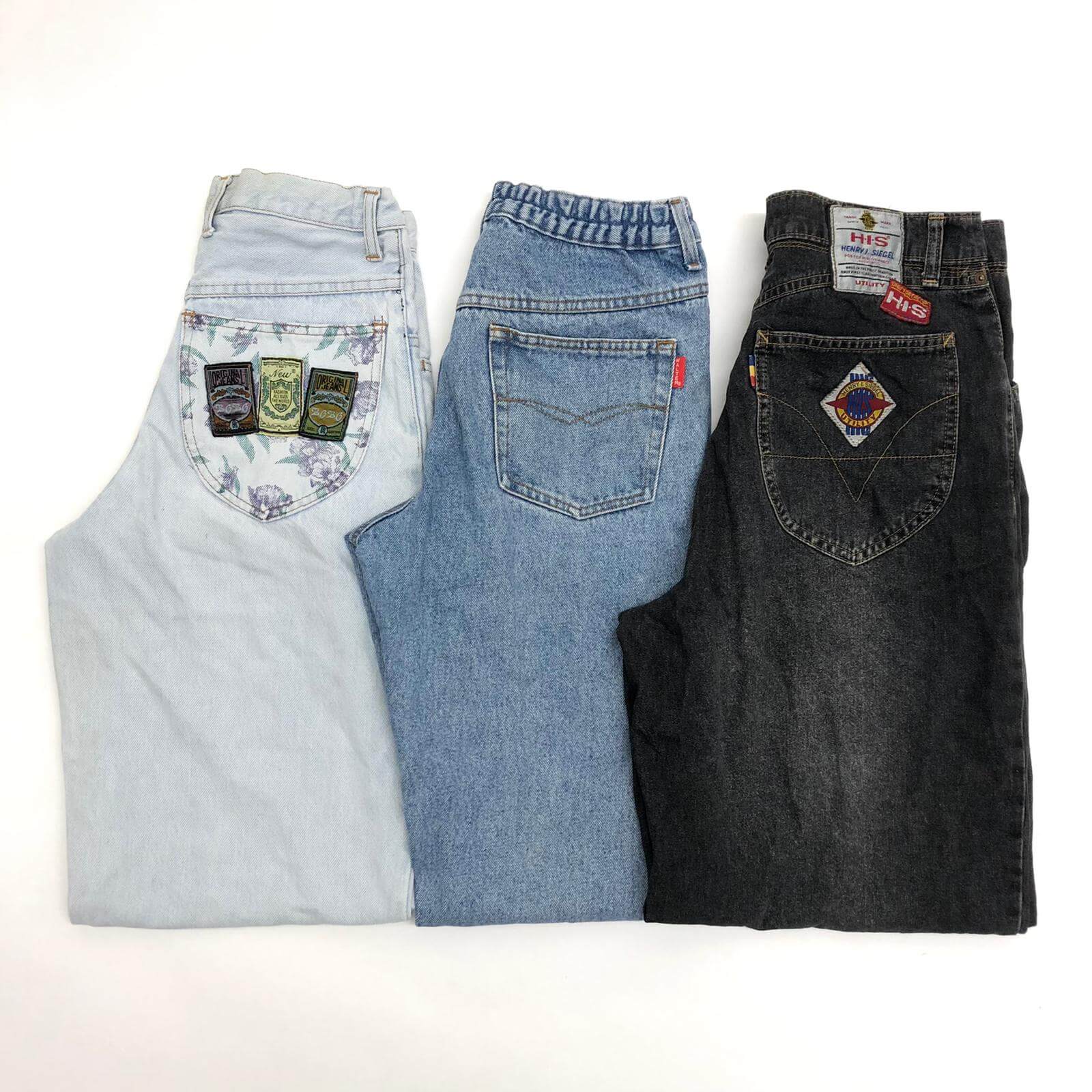 Vintage Ladies High Waisted Jeans - The Vintage Wholesale Company