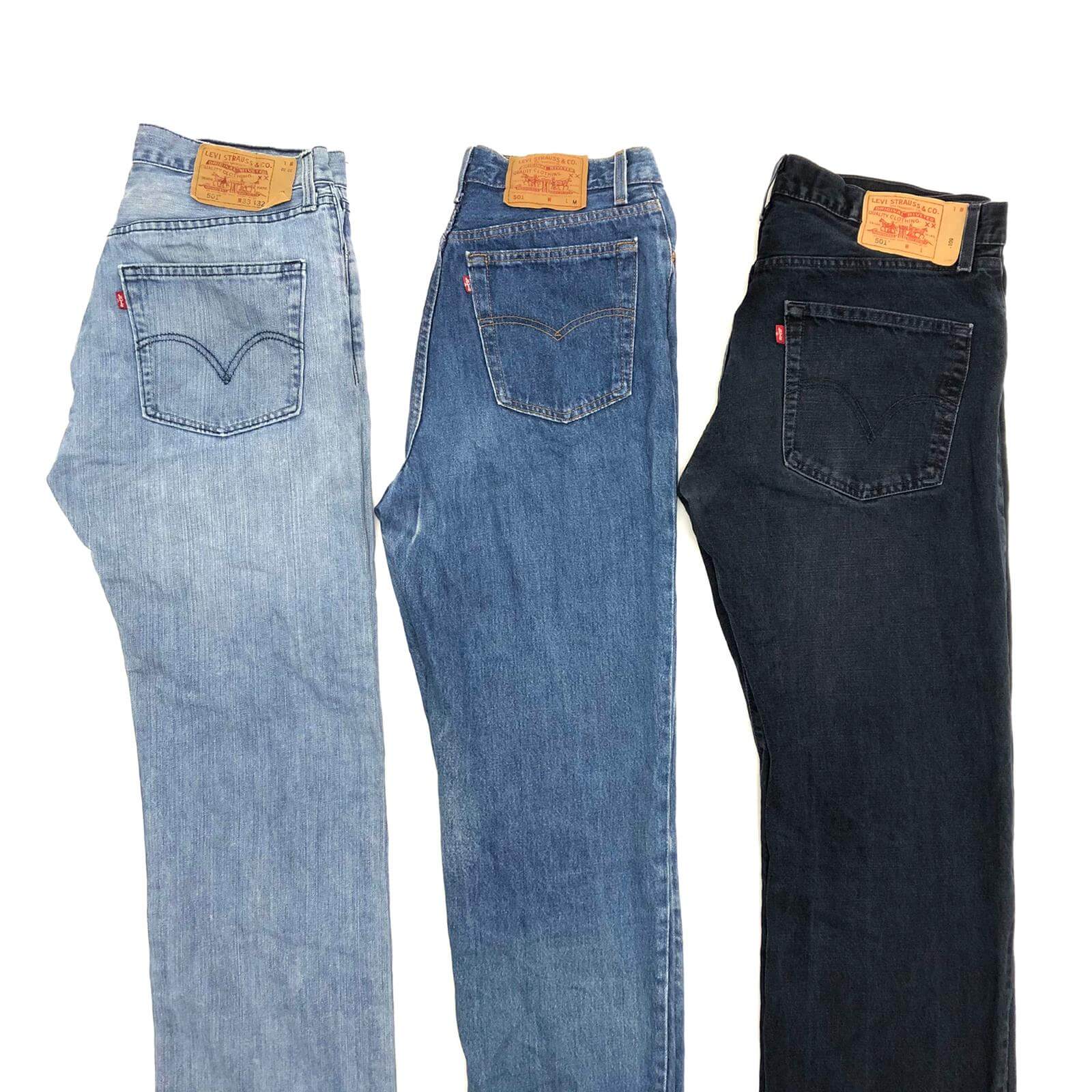 Vintage Levis 501 Blue/Black Grade A Mix Per Piece - The Vintage Wholesale Company