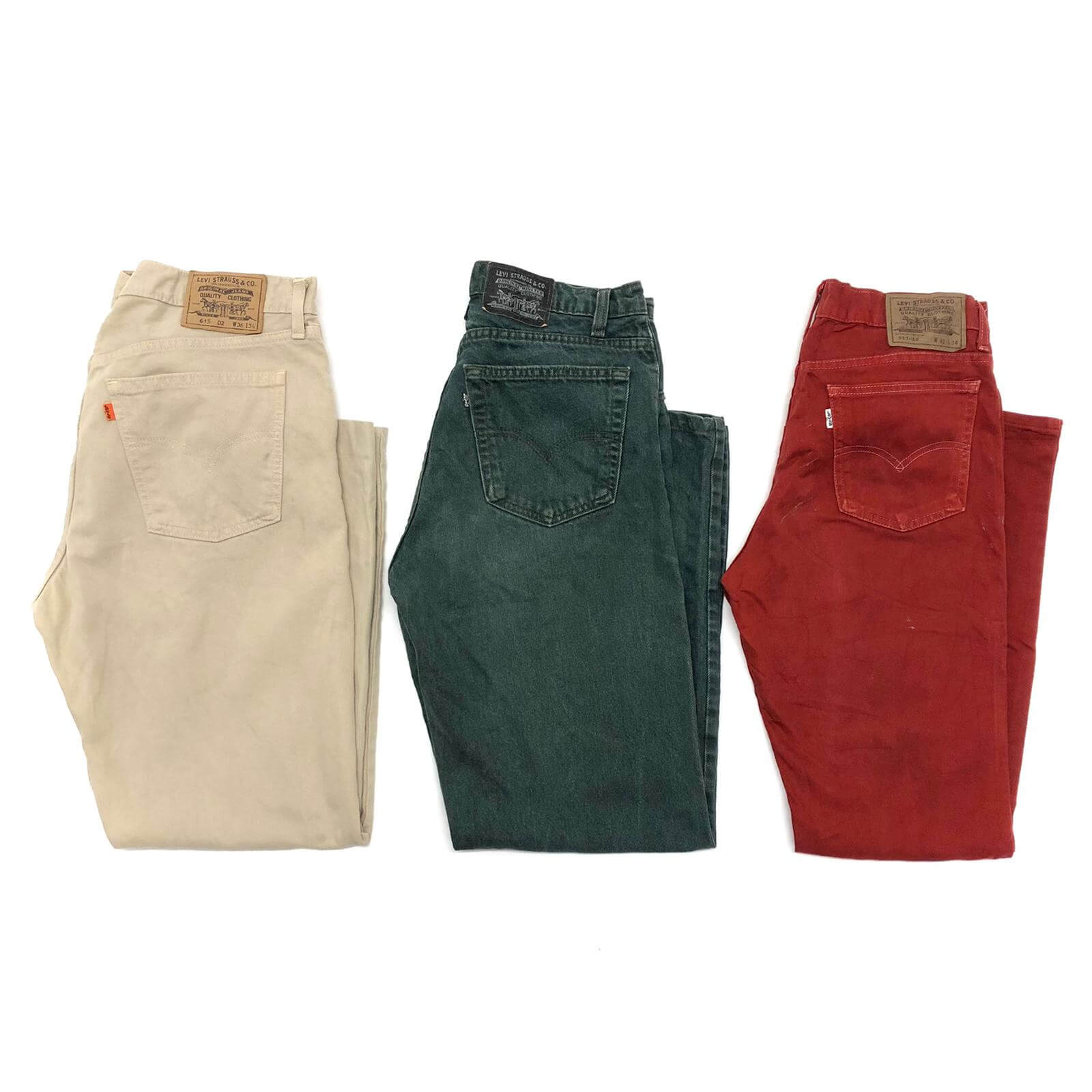 Vintage Levi's Coloured Jeans - The Vintage Wholesale Company