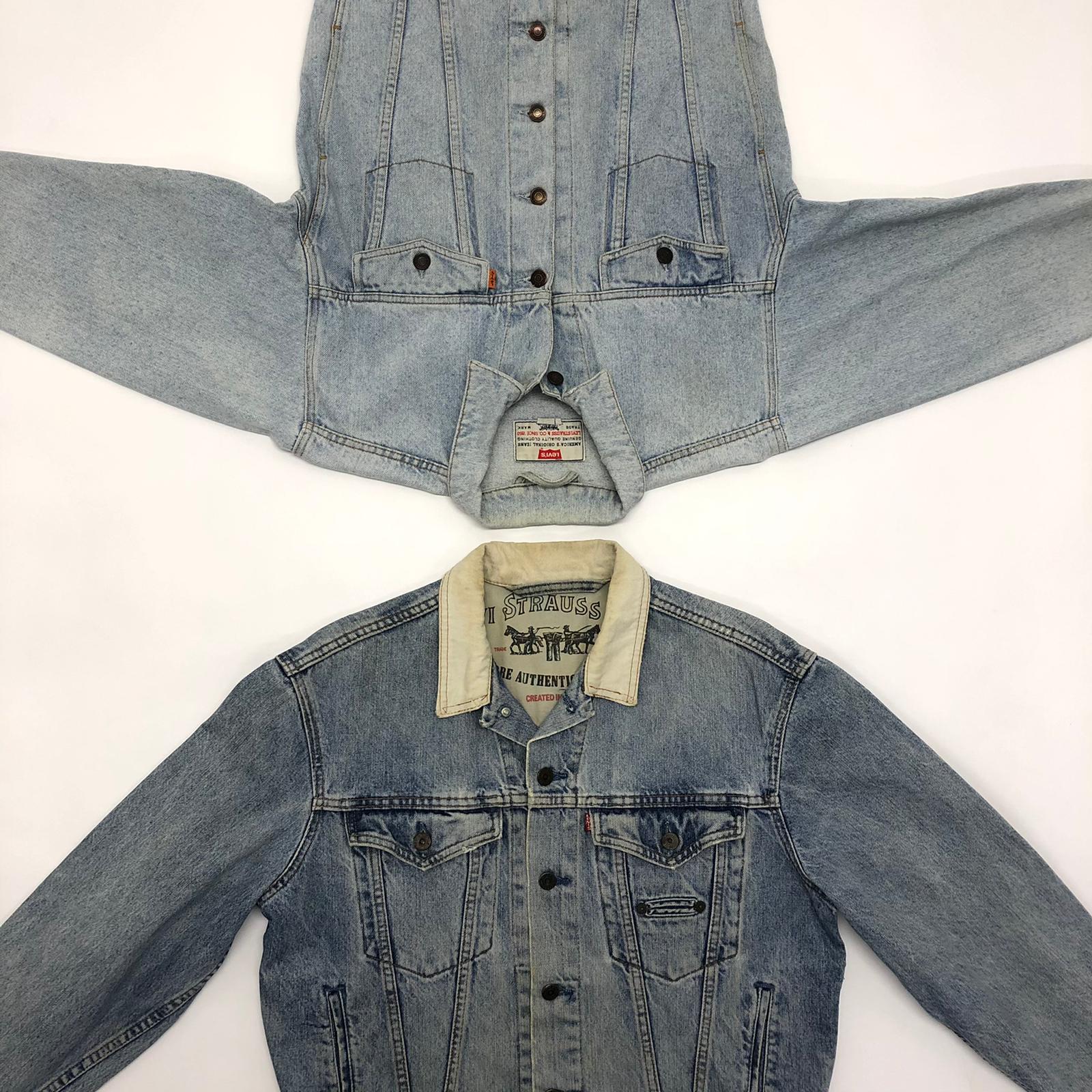 Vintage Levis Lee Wrangler Denim Jacket Mix - The Vintage Wholesale Company