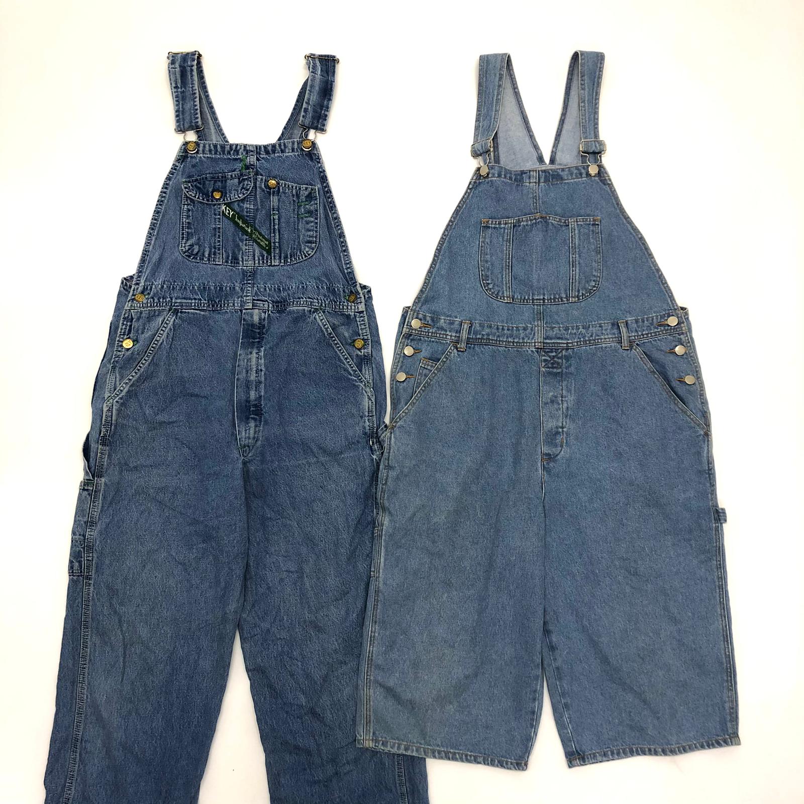 Vintage Long Denim Dungarees Mix - The Vintage Wholesale Company