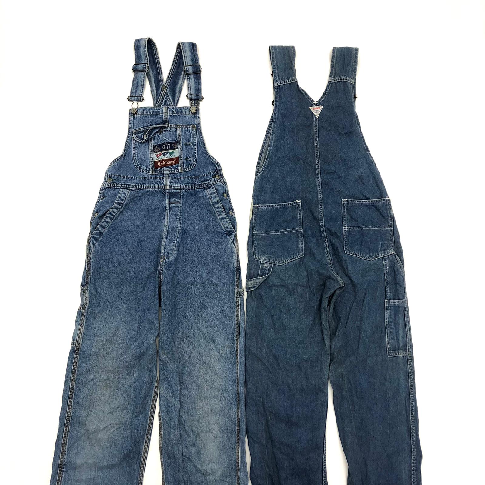 Vintage Long Denim Dungarees Mix - The Vintage Wholesale Company