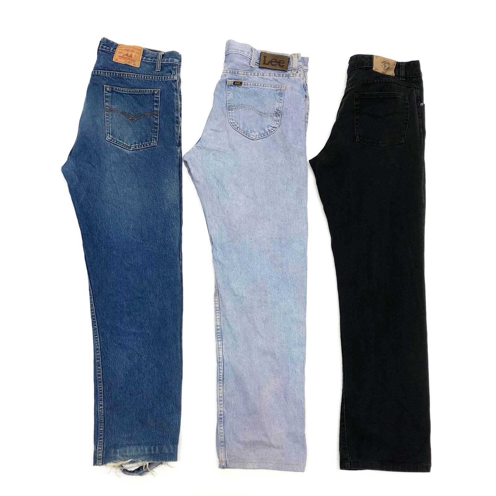 Vintage Mens High Waisted Jeans - The Vintage Wholesale Company