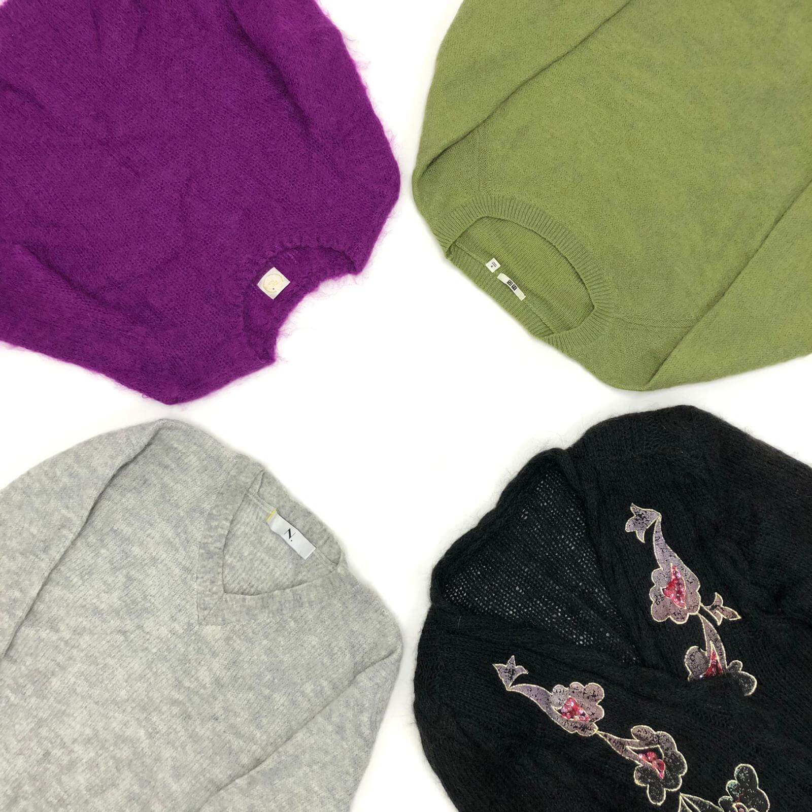 Vintage Mohair Ladies Jumper Mix - The Vintage Wholesale Company