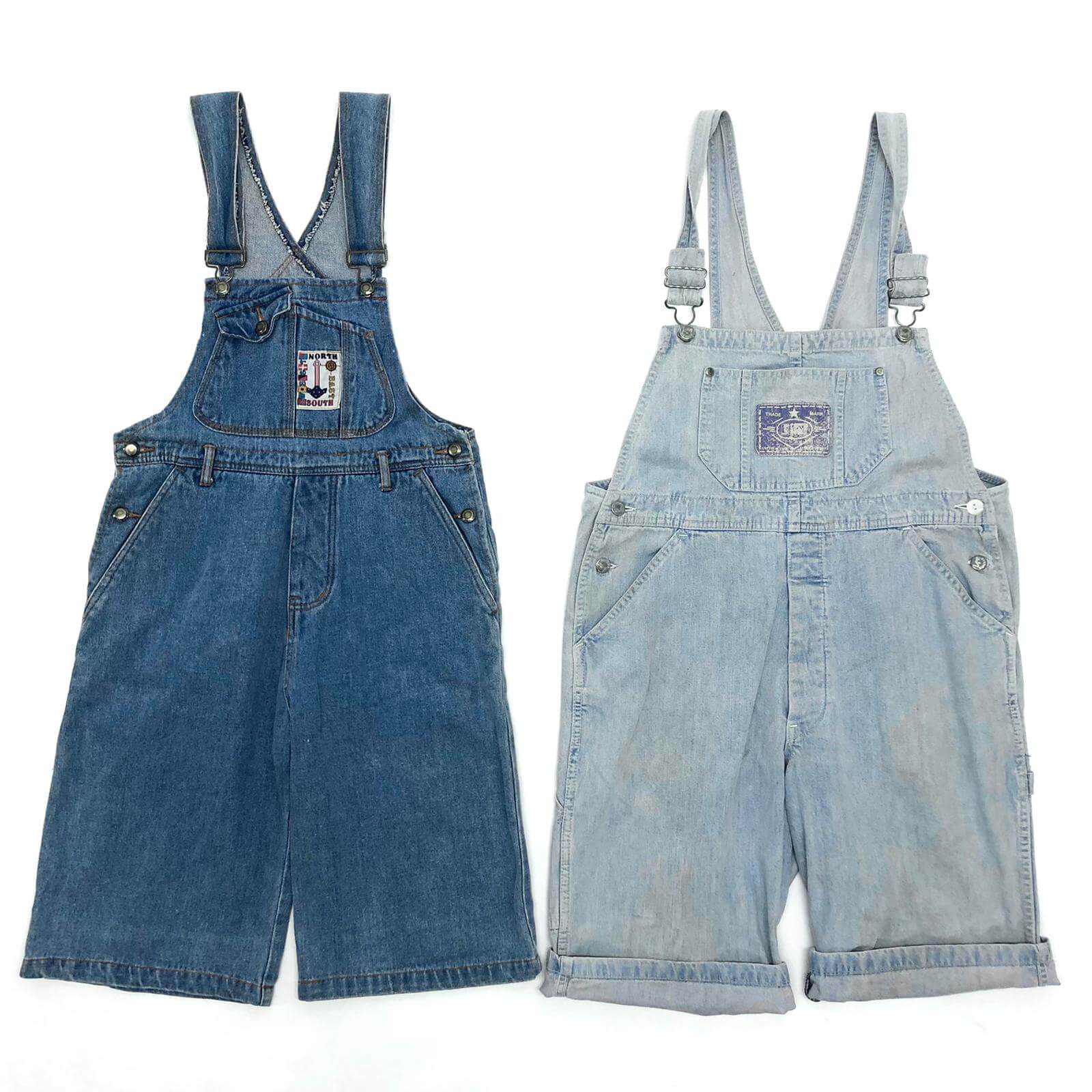 Vintage Short Dungarees Per Piece - The Vintage Wholesale Company