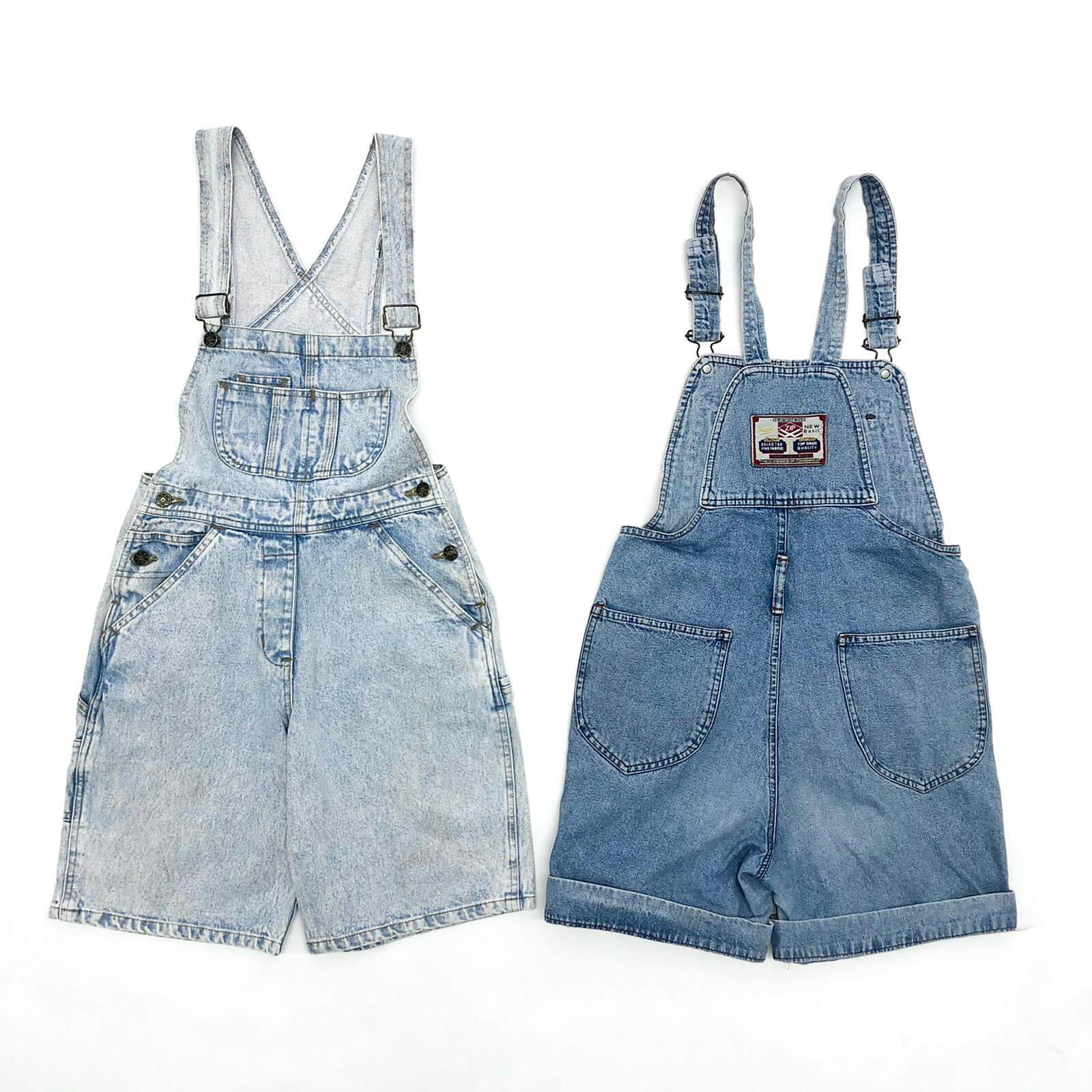 Vintage Short Dungarees Per Piece - The Vintage Wholesale Company
