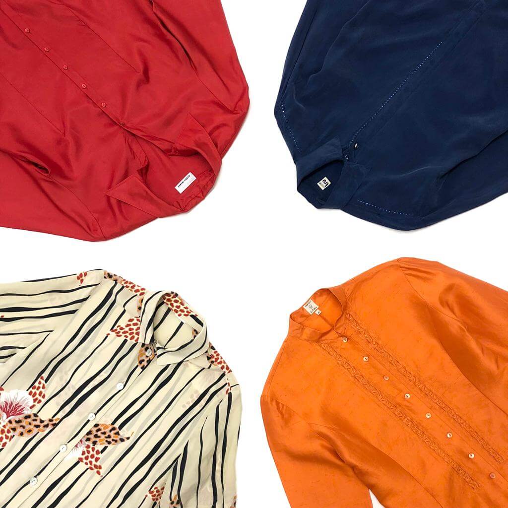 Vintage Silk Style Blouses - The Vintage Wholesale Company