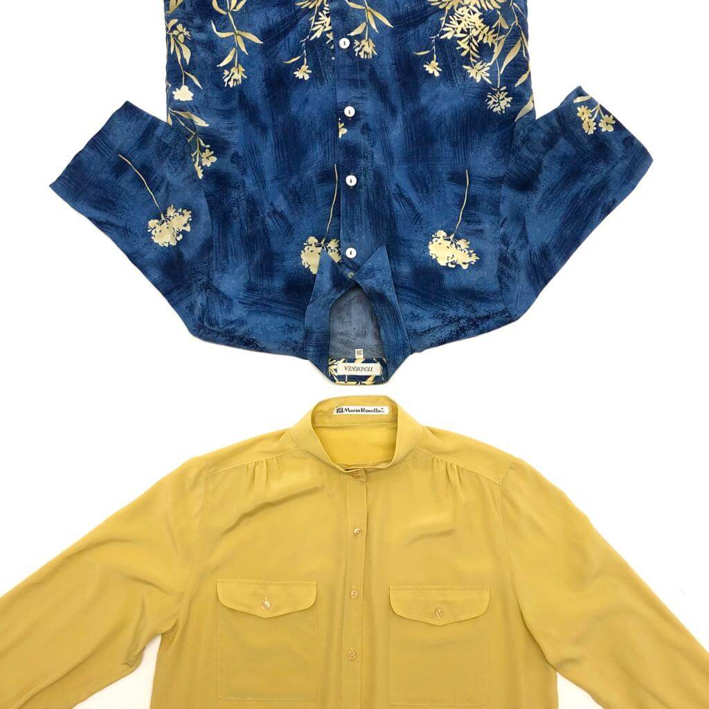 Vintage Silk Style Blouses - The Vintage Wholesale Company