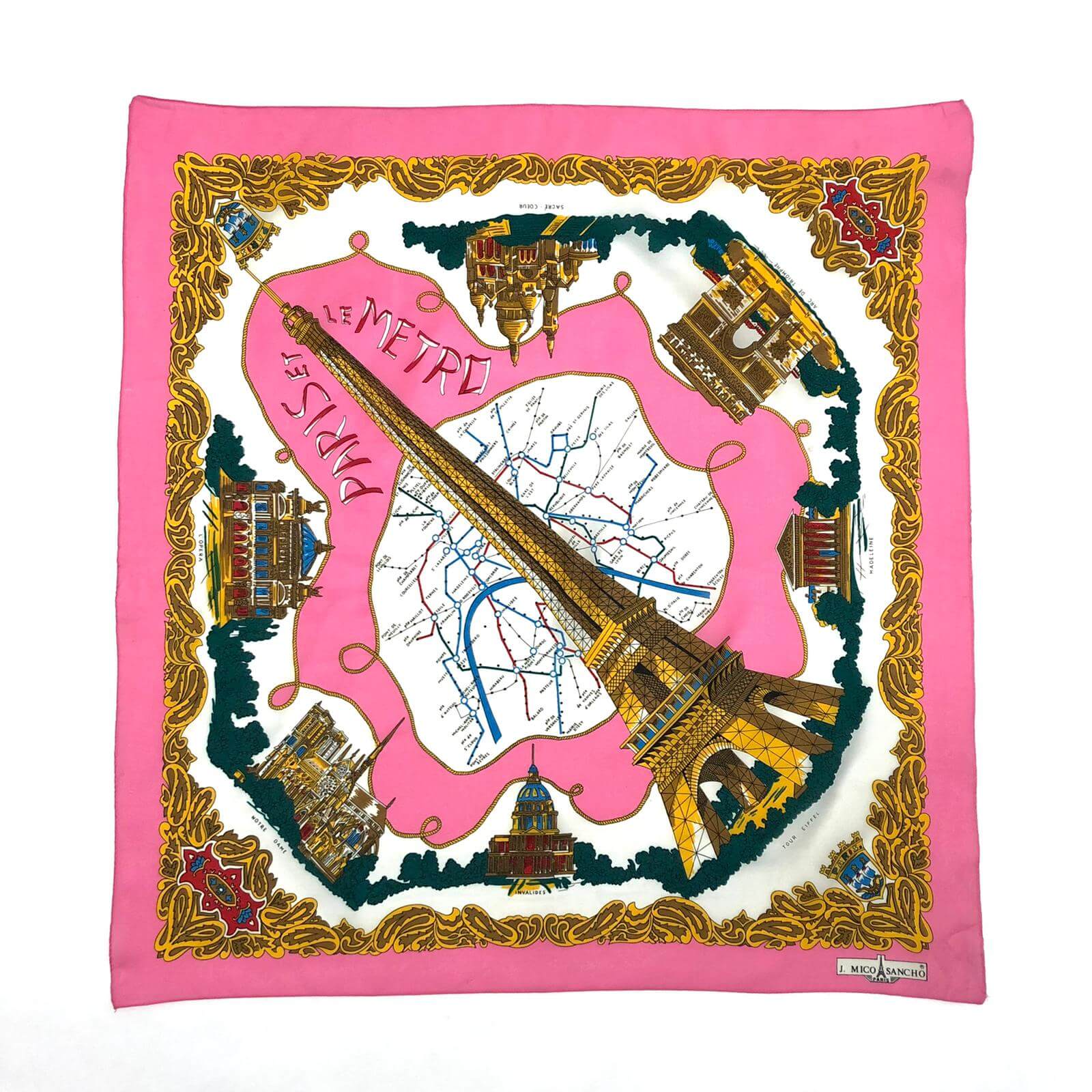 Vintage Square Neck Scarves - The Vintage Wholesale Company