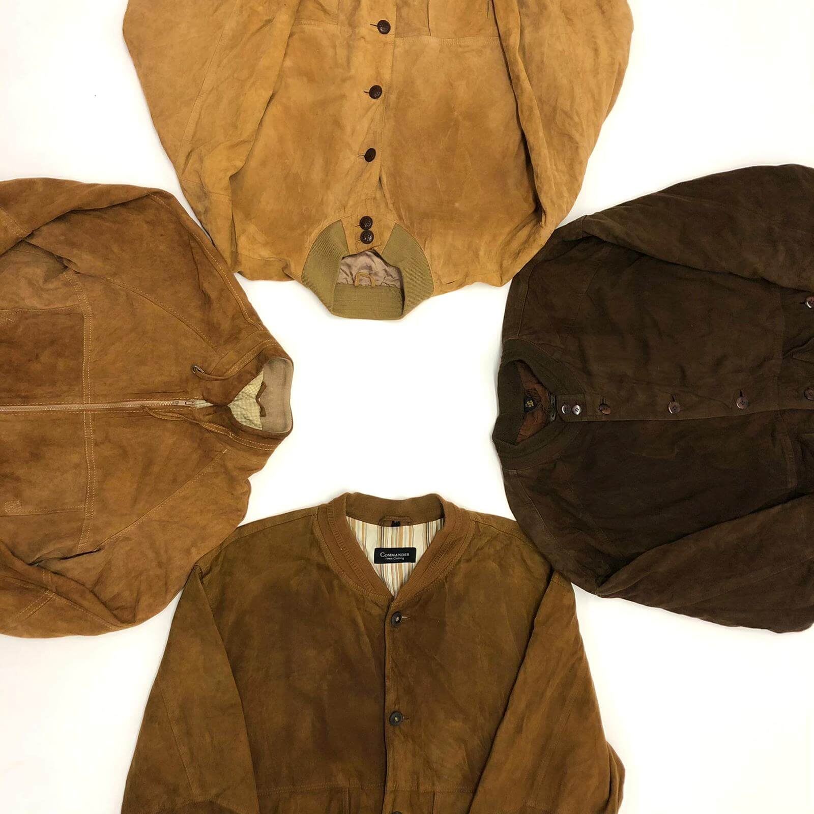 Vintage Suede Bomber Jackets - The Vintage Wholesale Company