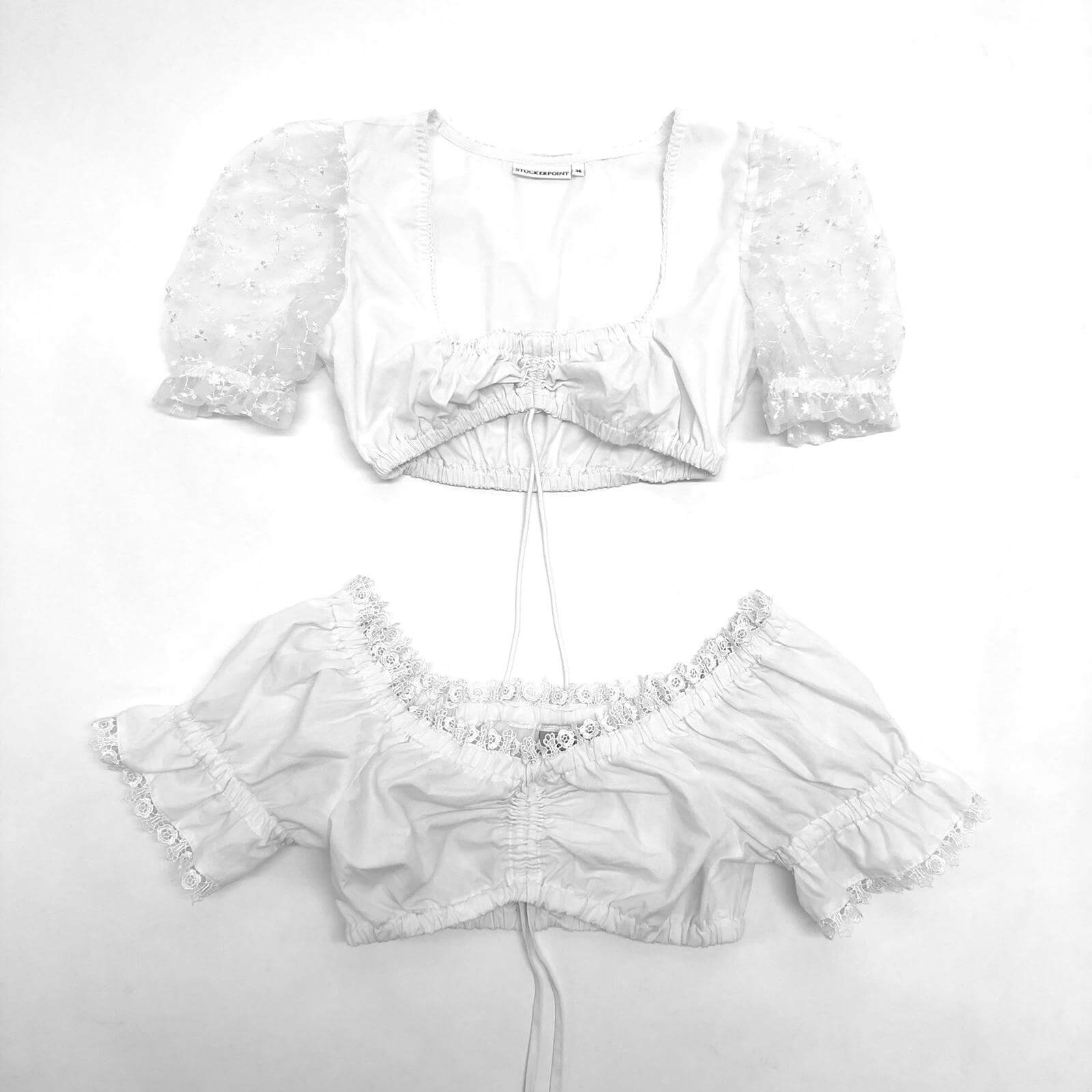 Vintage White Blouses Per Piece - The Vintage Wholesale Company